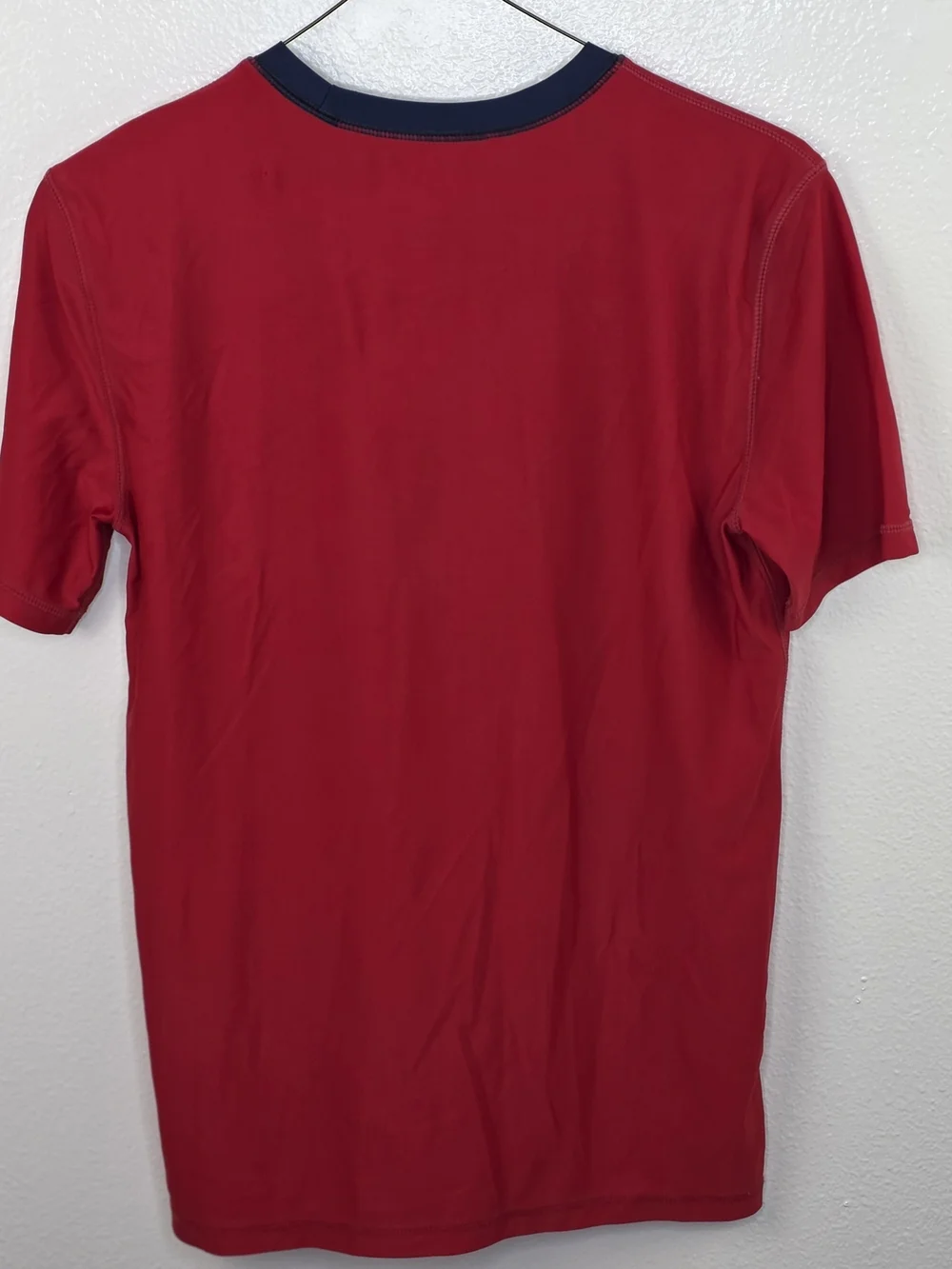 Gap Kids Red Surf Logo Swim Tee with Navy Trim Size XXL